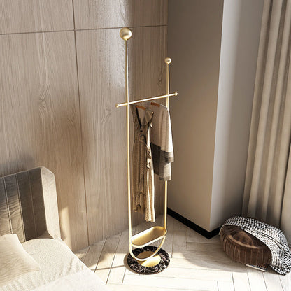 Light Luxury Clothes And Hats Hanger Floor To Floor Iron Art Simple And Modern