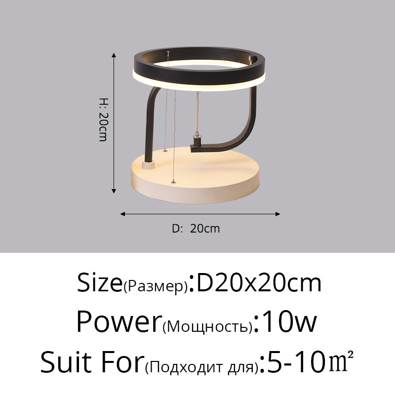 Nueva lámpara de mesa Led moderna y sencilla para mesita de noche de dormitorio