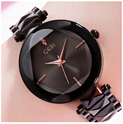 Reloj de pulsera con correa de acero para mujer, pulsera personalizada con atmósfera de tendencia, nueva moda para mujer