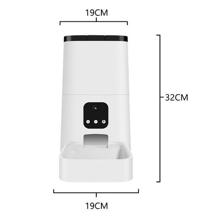 Alimentador de mascotas completamente automático inteligente, cuantitativo y cronometrado