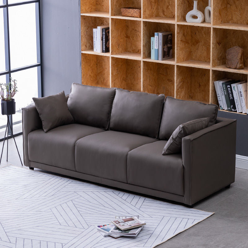 Household Fashion Simple Solid Colour PU Sofa