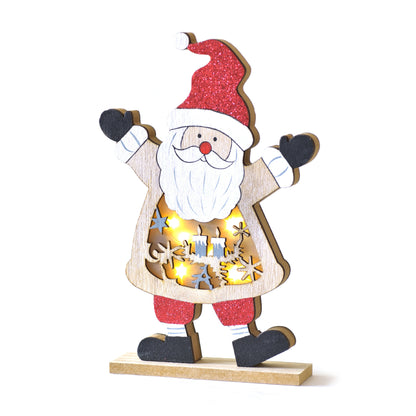 Christmas Decorations Wooden Ornaments For Santa