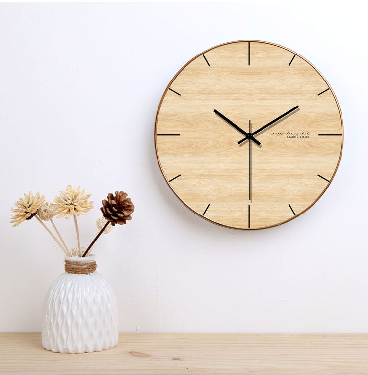 Simple home wall clock living room bedroom wall table