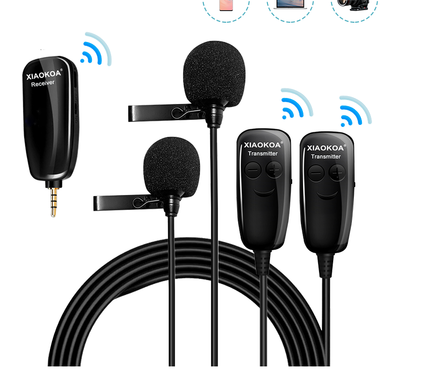 Microphone-cravate pour téléphone portable