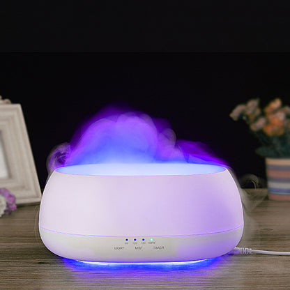 Diffuseur d'arôme HOMEFISH 500ml humidificateur d'air à ultrasons diffuseur de parfum de lumière colorée diffuseur d'huile essentielle pour la maison