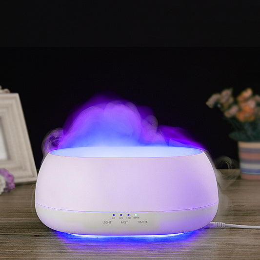 Difusor de Aroma HOMEFISH, humidificador de aire ultrasónico de 500ml, difusor de fragancia de luz colorida, difusor de aceites esenciales para el hogar