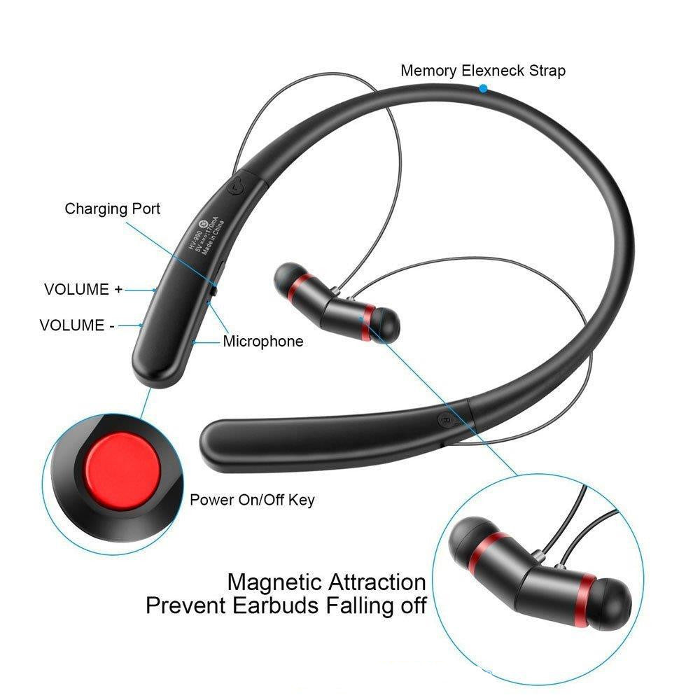 Neck-style sports bluetooth headset