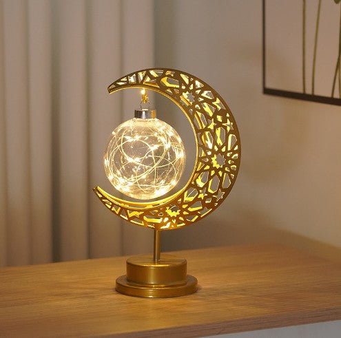 Lampe à modeler LED personnalité créative fer lune