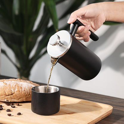 Cafetière à presse française en acier inoxydable