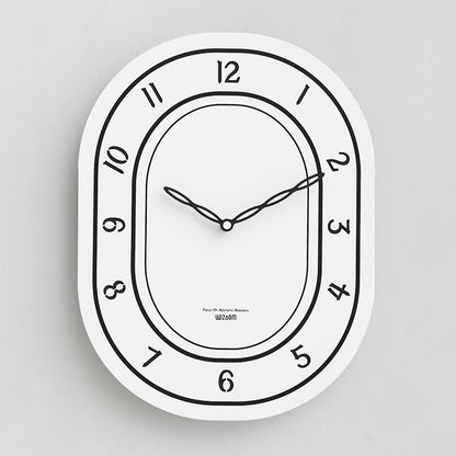 No-punch Decorative Clock For Domestic Living Room