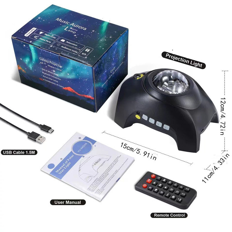 Usb Water Pattern Bluetooth Music Ocean Star Projector Lamp