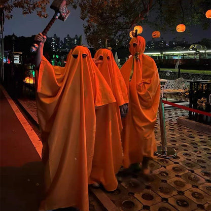 Capa de calabaza para disfraz de Halloween para niños