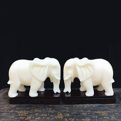 Jade Elephant Decoration Jade Office Home Store Opened Jade Animal Handicraft Decoration