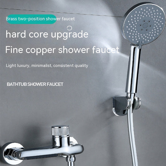 Bathroom Copper Shower Faucet Hot And Cold Mixing Valve Shower Head