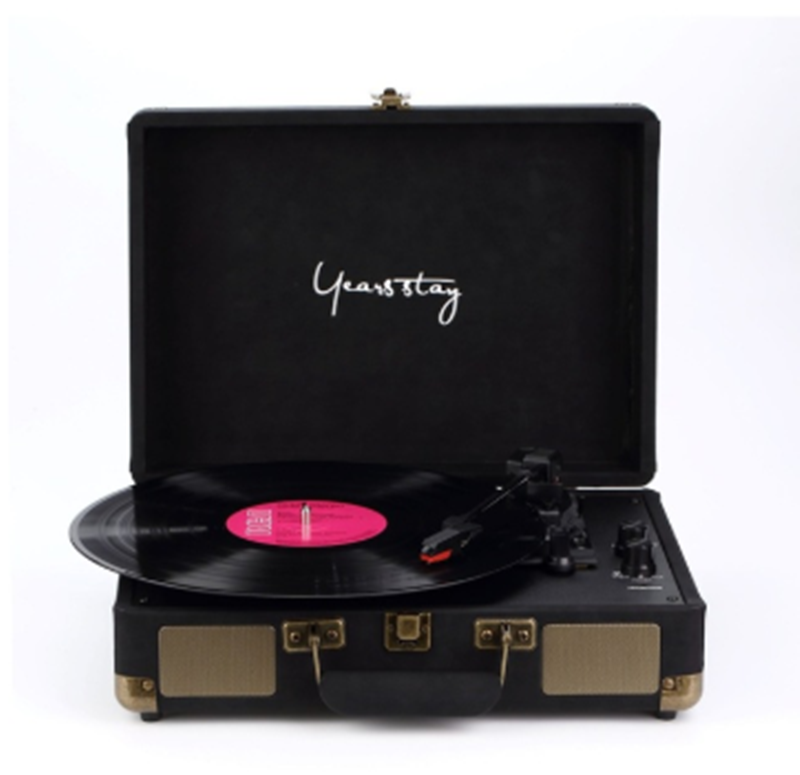 Leather Case Bluetooth Phonograph Turntable