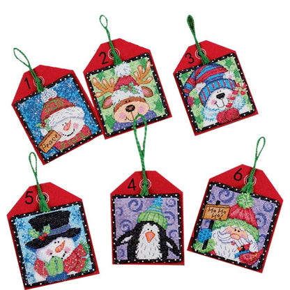 Cross stitch kit Christmas tree hanging