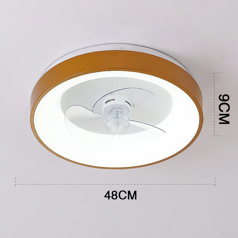 Plafond de chambre à coucher salle à manger maison lustre de ventilateur créatif silencieux