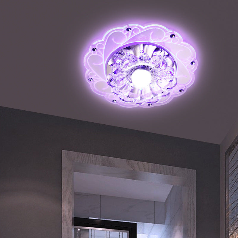 Lampe de couloir LED en cristal