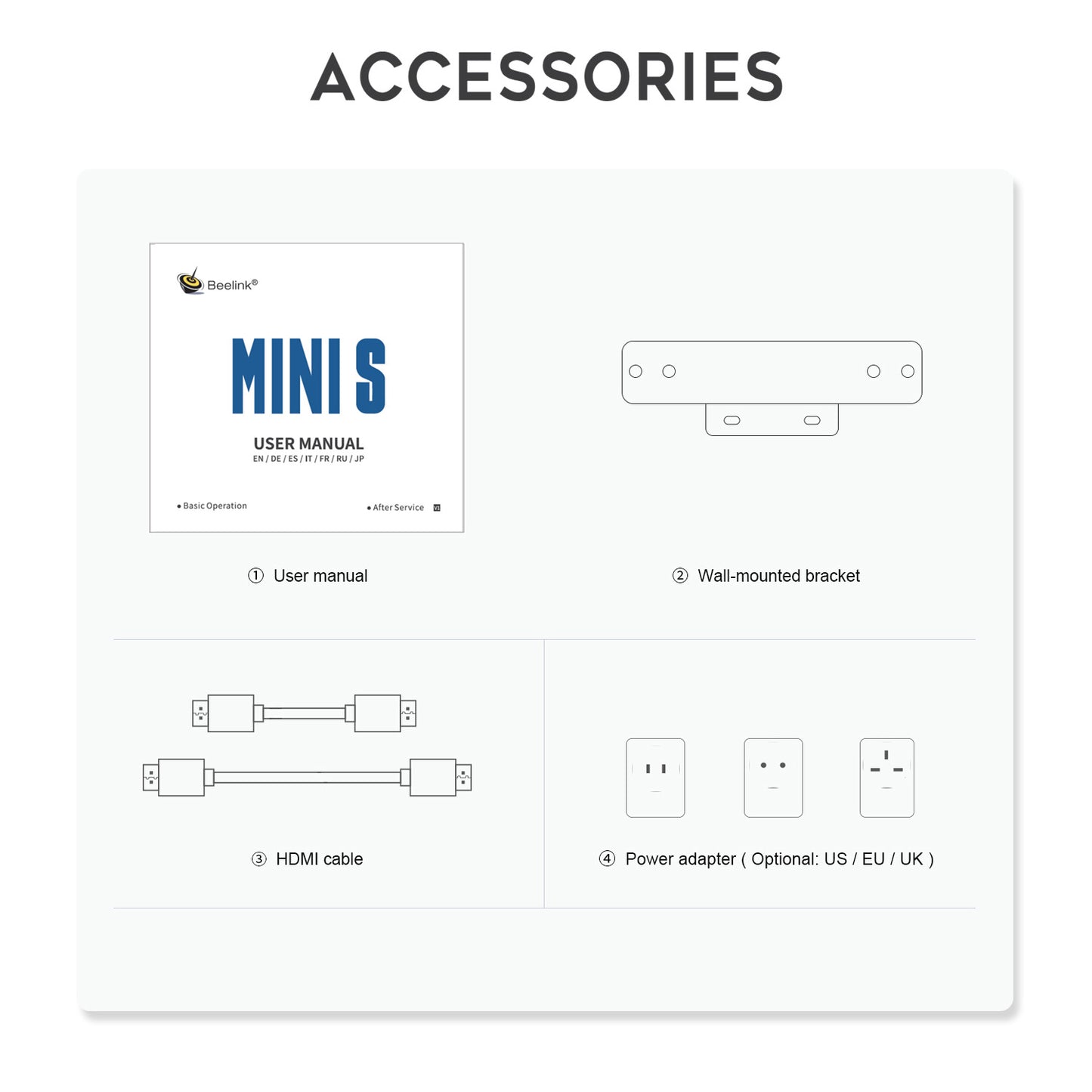 Beelink MINI S N5095 MINI-host 4K Office Game Theatre MiniPC portátil computadora de escritorio