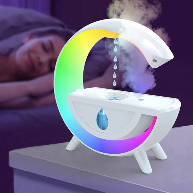 Pulvérisateur de gouttelettes d'eau RGB, humidificateur d'air Anti-gravité, veilleuse créative, diffuseur de brume pour la maison et le bureau, cadeau de noël, 350ml