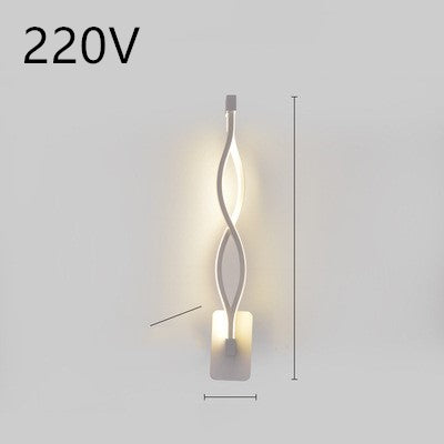 Lampe murale led nordique minimaliste, lampe de chevet pour chambre à coucher