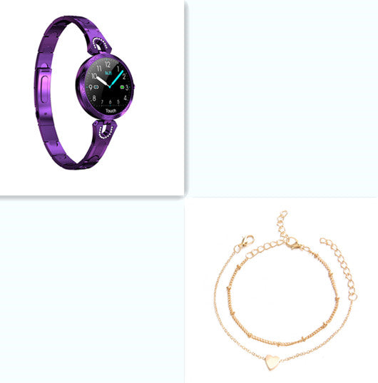 Reloj inteligente a la moda para mujer, dispositivo portátil resistente al agua, Monitor de ritmo cardíaco, reloj inteligente deportivo para mujer y mujer