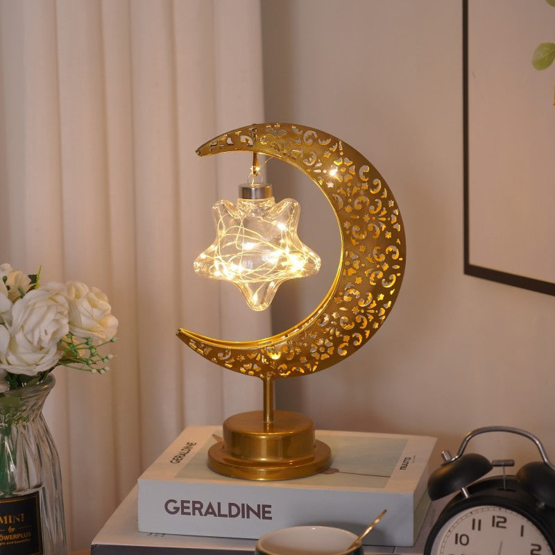 Lampe à modeler LED personnalité créative fer lune