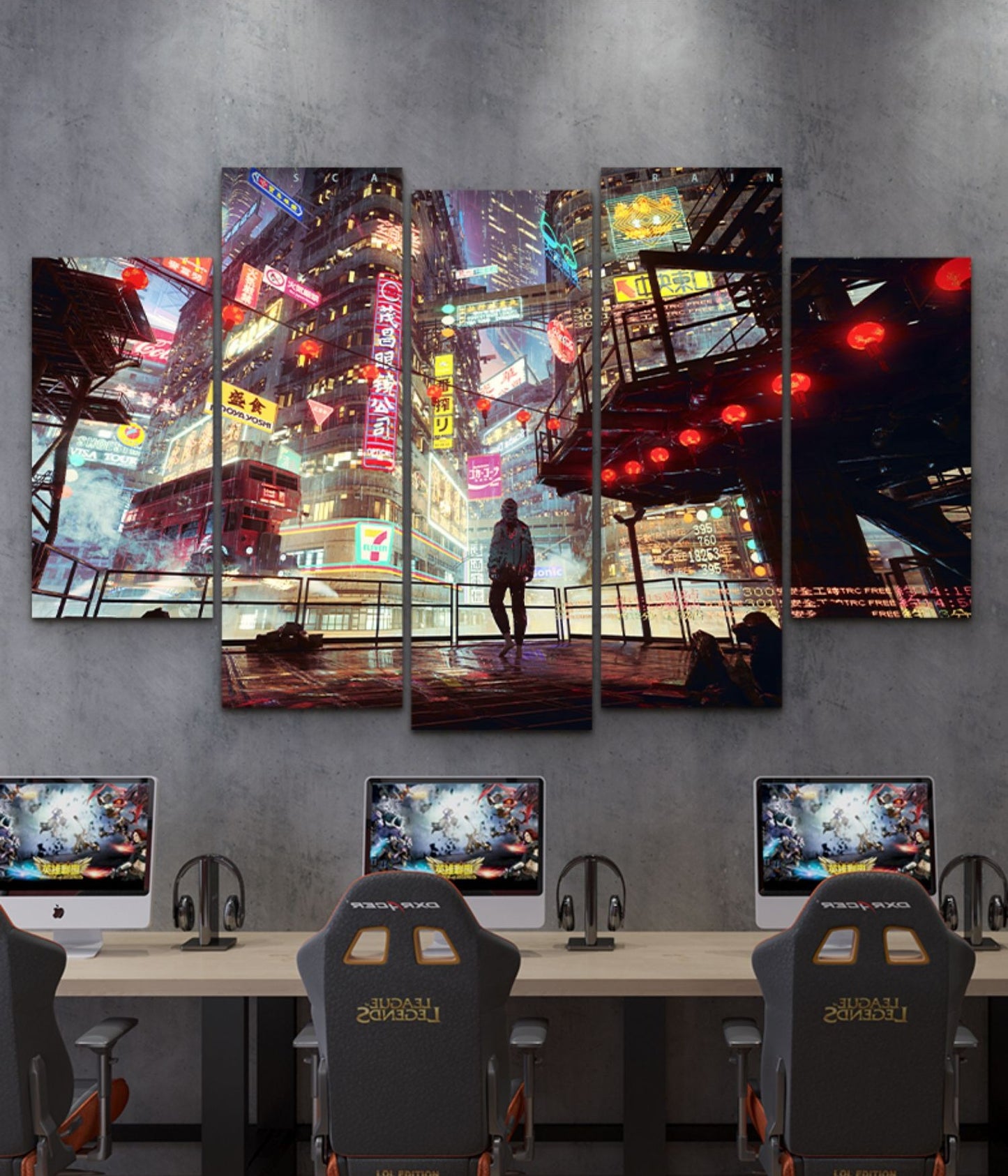 Room Decoration Painting Of E-sports Hotel Wall Decoration