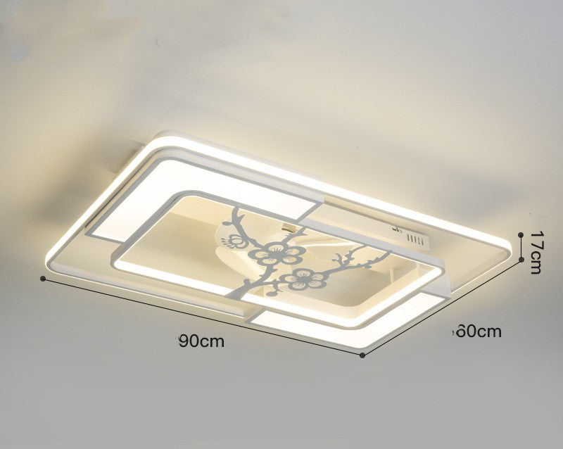 Lampe de plafond à ventilateur électrique invisible