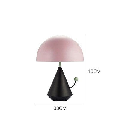 Lampe de table champignon macaron en fer