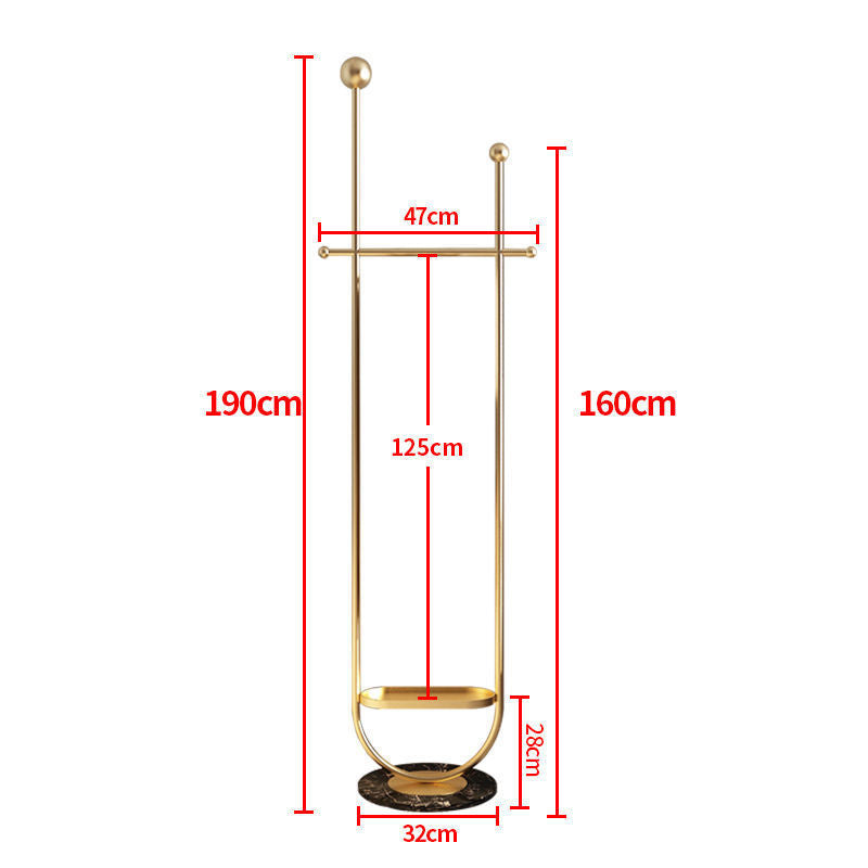 Cintre de luxe léger pour vêtements et chapeaux, sol à sol, fer, art simple et moderne