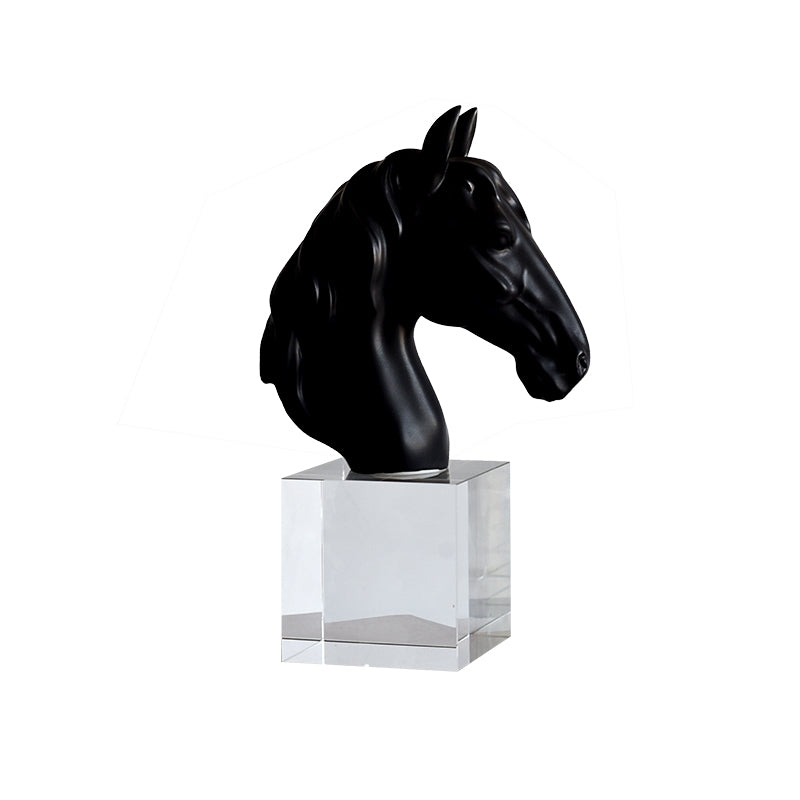 Horse Head Crystal Base Ornament