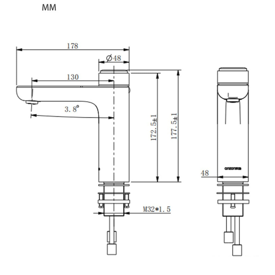 Intelligent Constant Temperature Digital Display Button Hot And Cold Valve LED Emitting