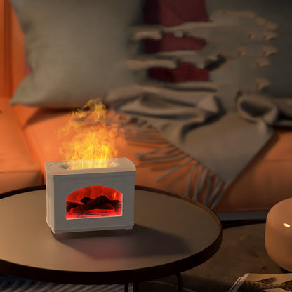 Humidificateur à effet de lumière de flamme simulée pour un usage domestique