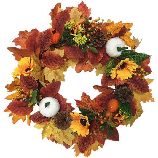 Harvest Wreath Halloween Simulation Berries