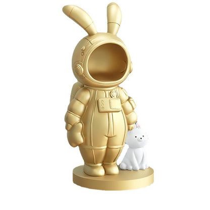 Creative Space Rabbit Astronaut Porch Key Storage