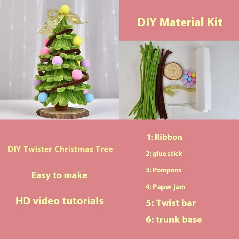 Paquete de materiales para hacer un mini árbol de Navidad