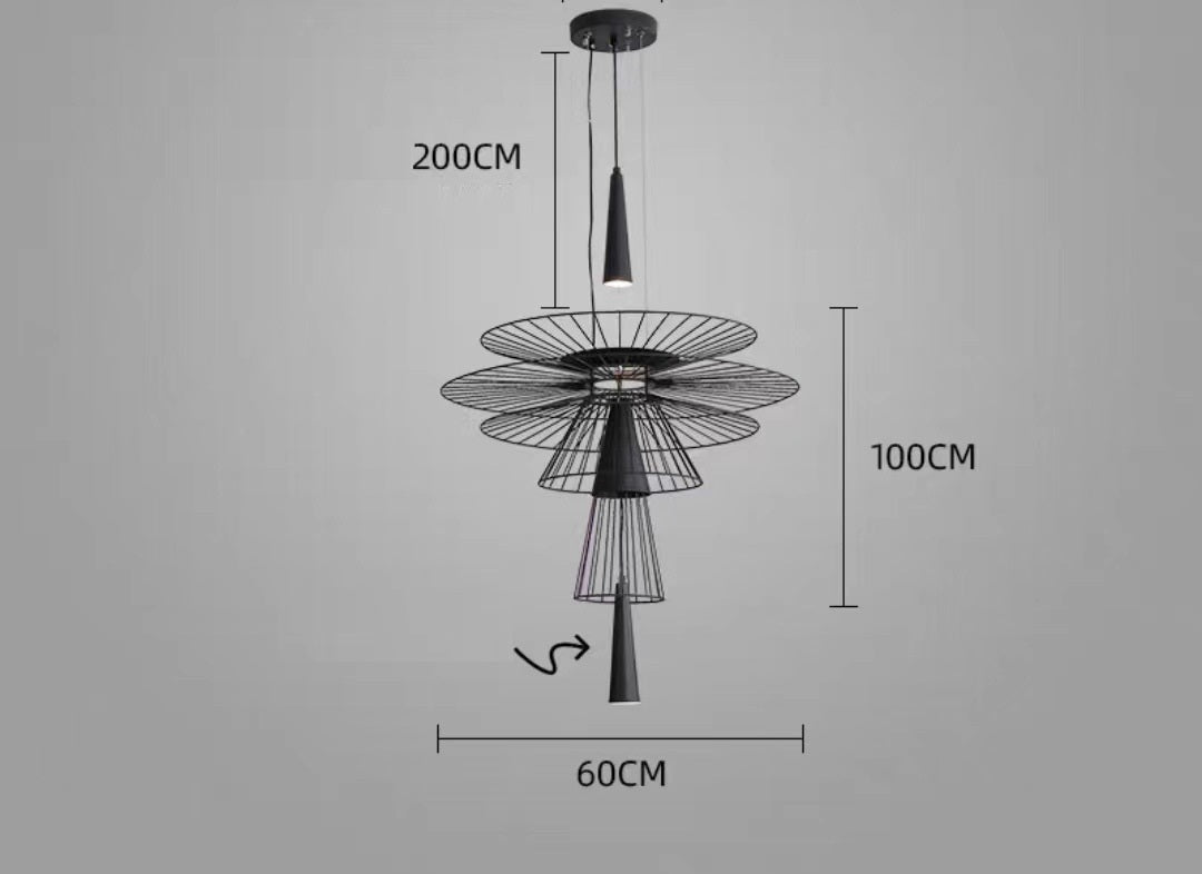 Lampe suspendue de cantine, éclairage artistique moderne et créatif de luxe, Simple et créatif