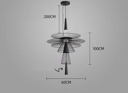 Lampe suspendue de cantine, éclairage artistique moderne et créatif de luxe, Simple et créatif