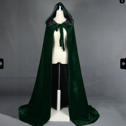 Double Layer Halloween Thick Cloak Velvet Shawl