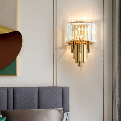 New Post-modern Light Luxury Crystal Wall Lamp