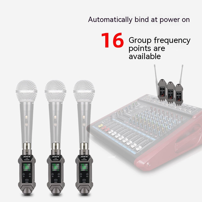 Convertisseur de microphone à bobine mobile, microphone filaire vers récepteur de transmission sans fil