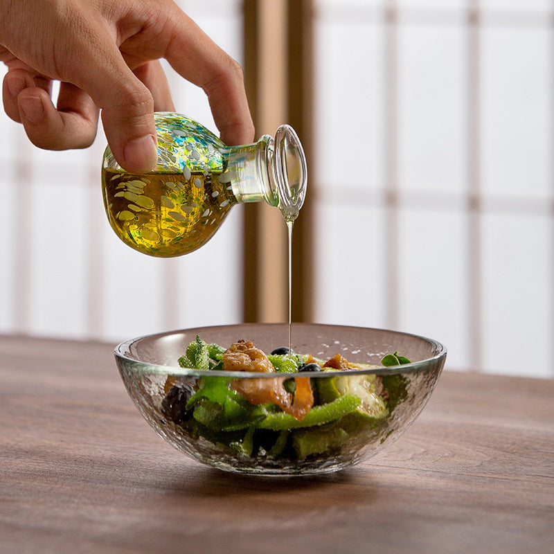 Vaisselle spéciale pour table avec bouteille d'assaisonnement en verre anti-fuite