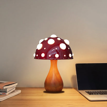 Lampe de table décorative champignon, gradation de chambre à coucher