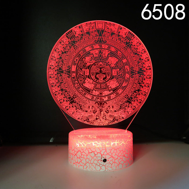 Lámpara de mesa con luz LED de noche creativa y colorida con tacto para regalo de vacaciones