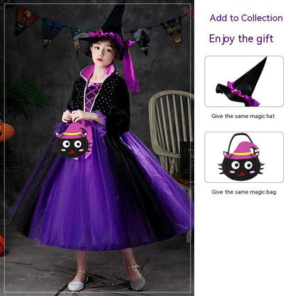 Disfraz de Halloween para niña, vestido luminoso