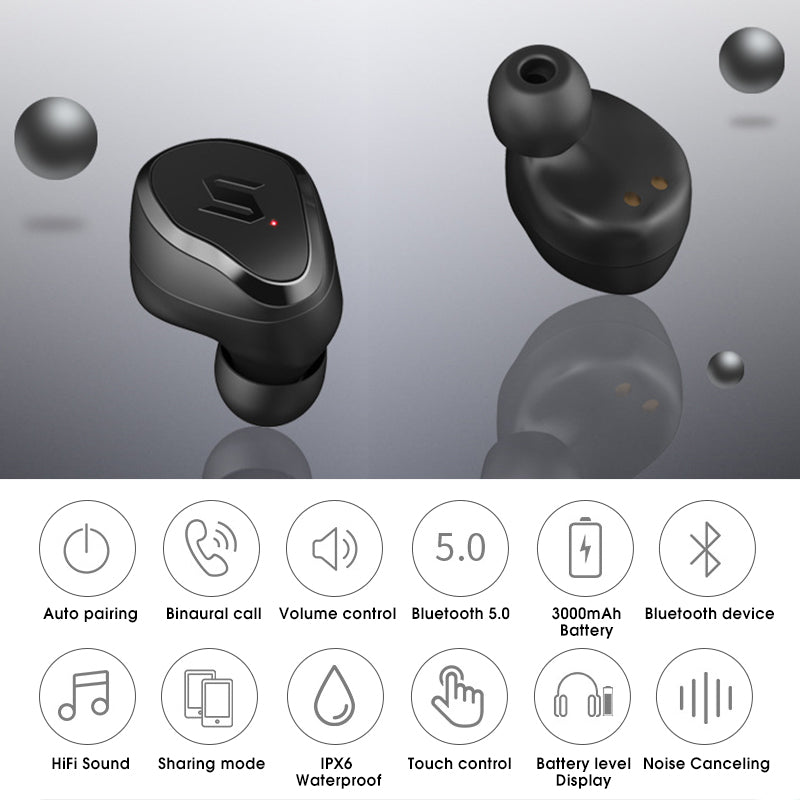 Auriculares Bluetooth inalámbricos verdaderos Otis TWS