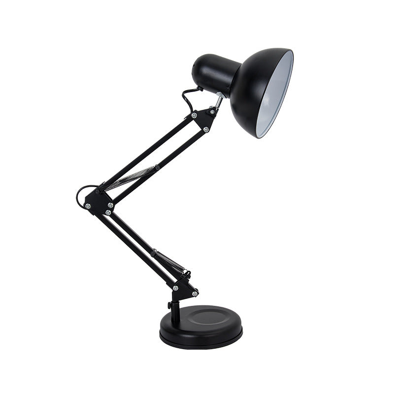 Lampes de bureau classiques réglables à bras oscillant Long LED moderne lampe de Table à clip E27 pour