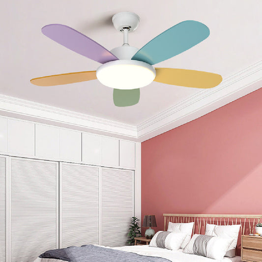 Remote Control Intelligent Household Simple Fan Chandelier Integrated Lamp