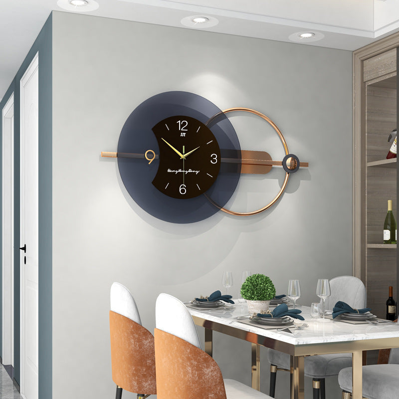 Decoración de la sala de estar del reloj de moda del hogar